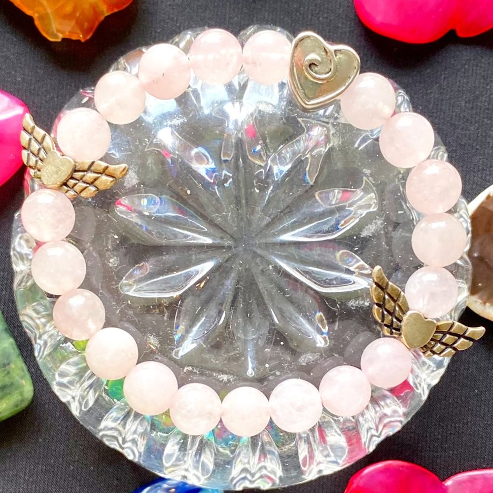 Rose Quartz Precious Stone Bracelet